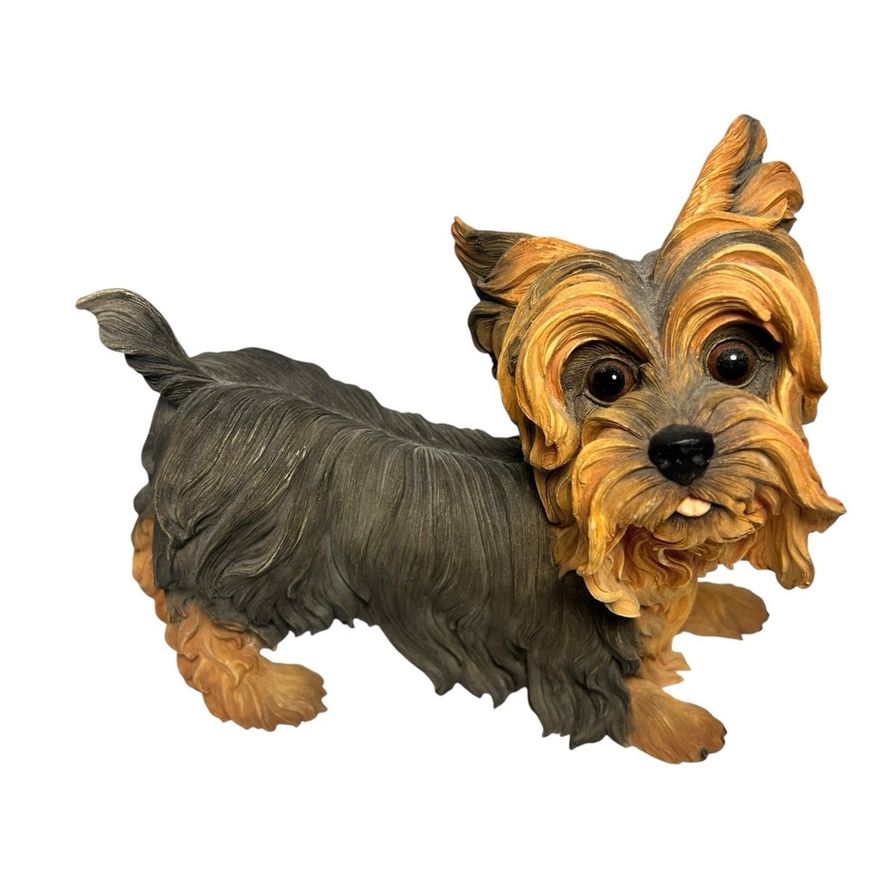 Danbury Mint Adorable Yorkie Yorkshire Playmate Wanted Figurine Statue